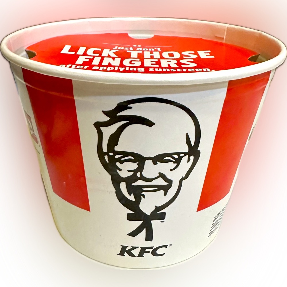 2015 KFC KENTUCKY FRIED CHICKEN BUCKET LID COLONEL SANDERS 5.5x7.25” COLLECTIBLE